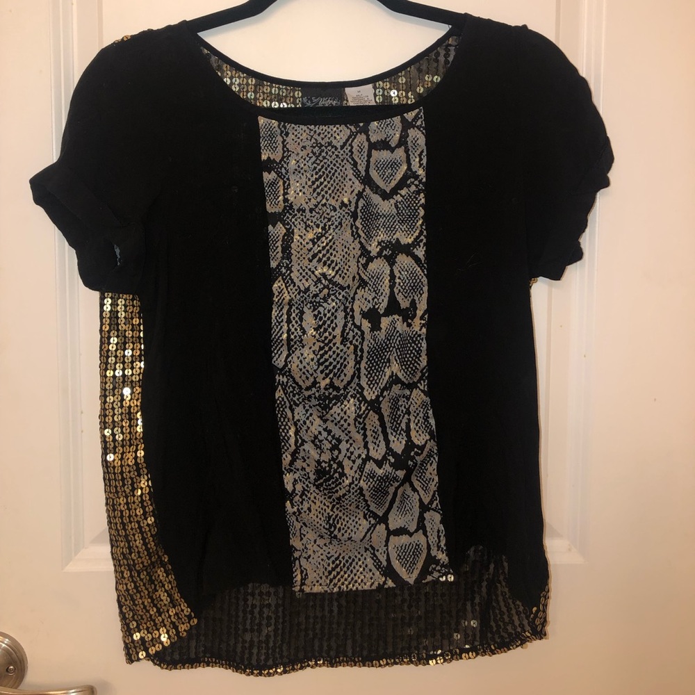 Sequence high low blouse